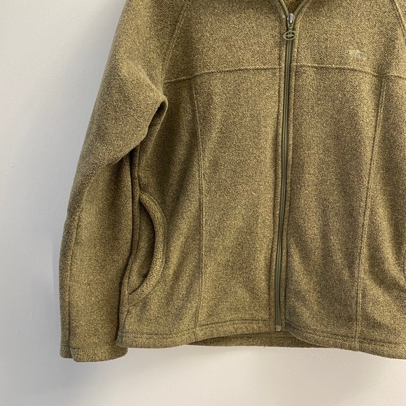 Green Zip Up Sweater - Picture 2 of 3